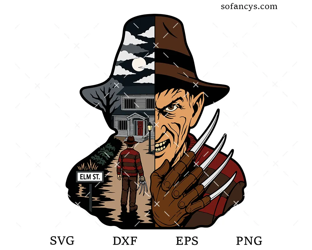 Freddy Elm Street SVG