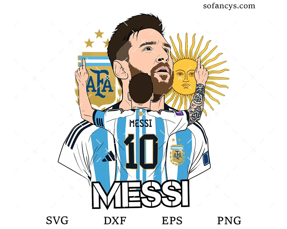 Messi GOAT SVG