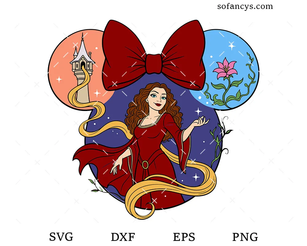 Mother Gothel Mickey Ears SVG