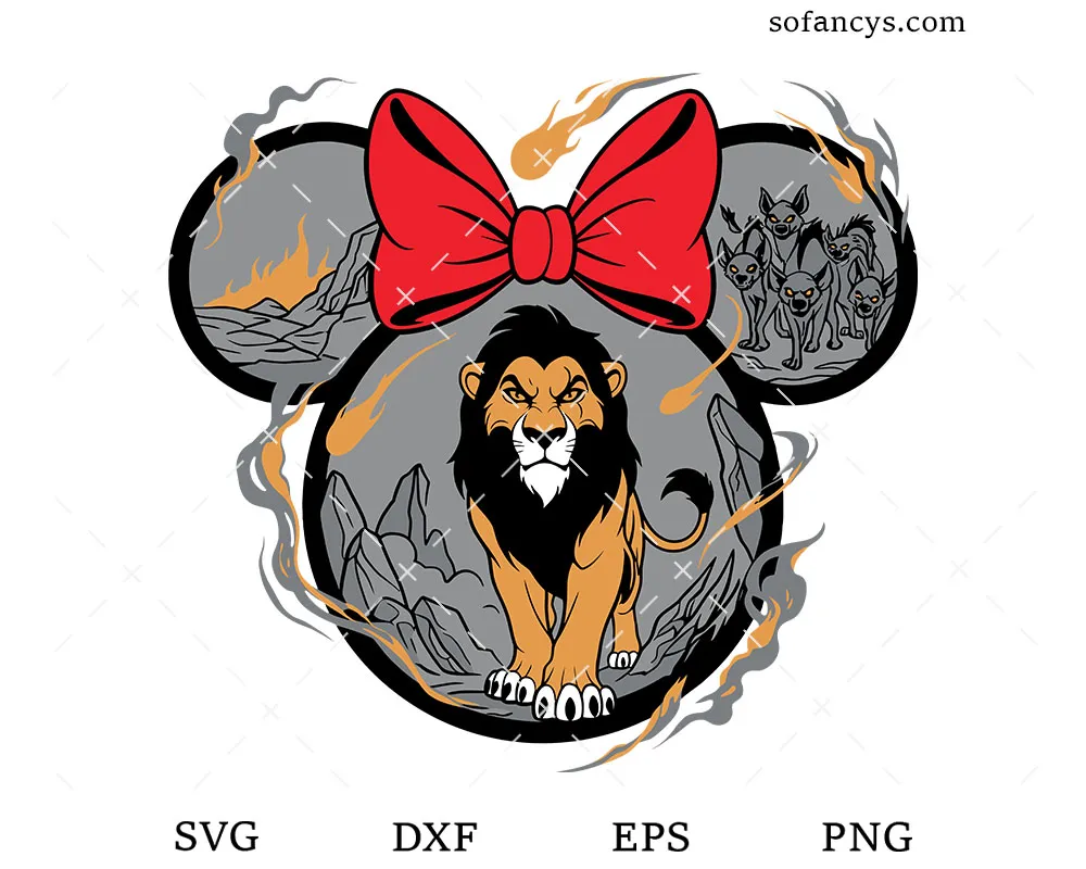 Scar Mickey Ears SVG