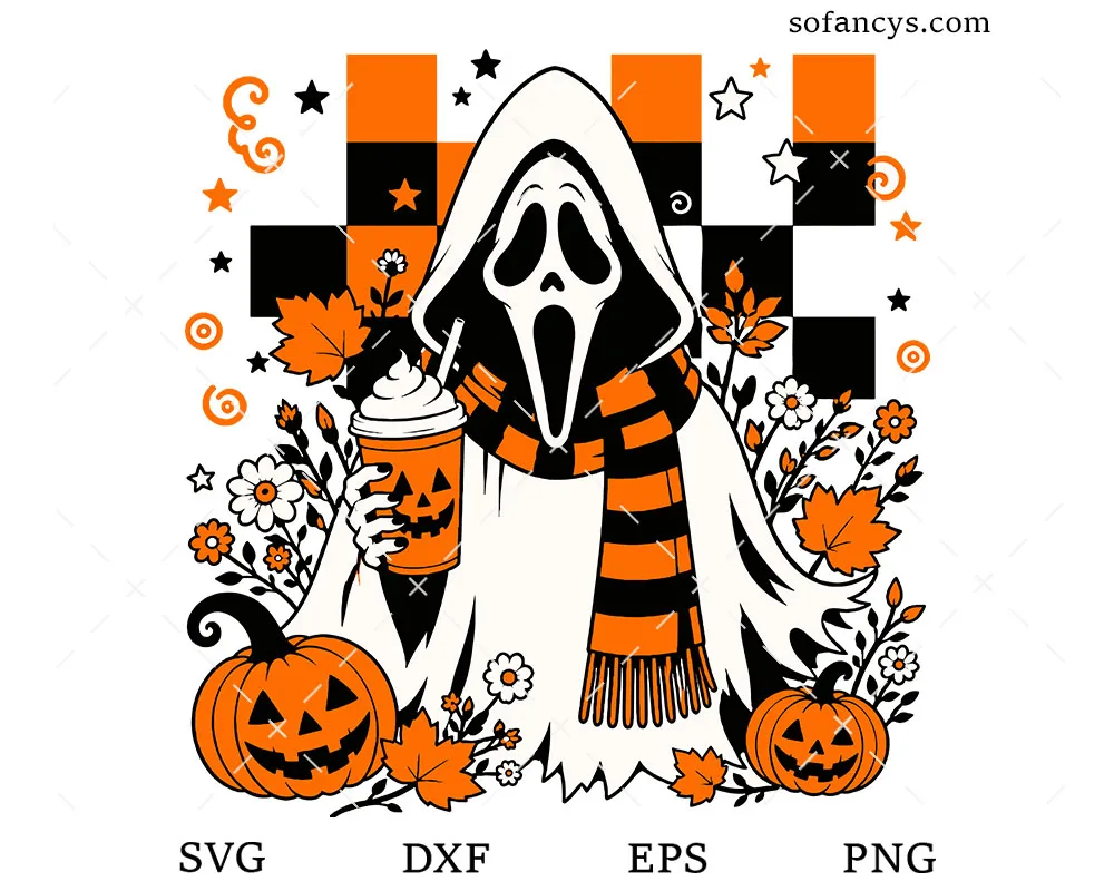Ghostface Pumpkin SVG