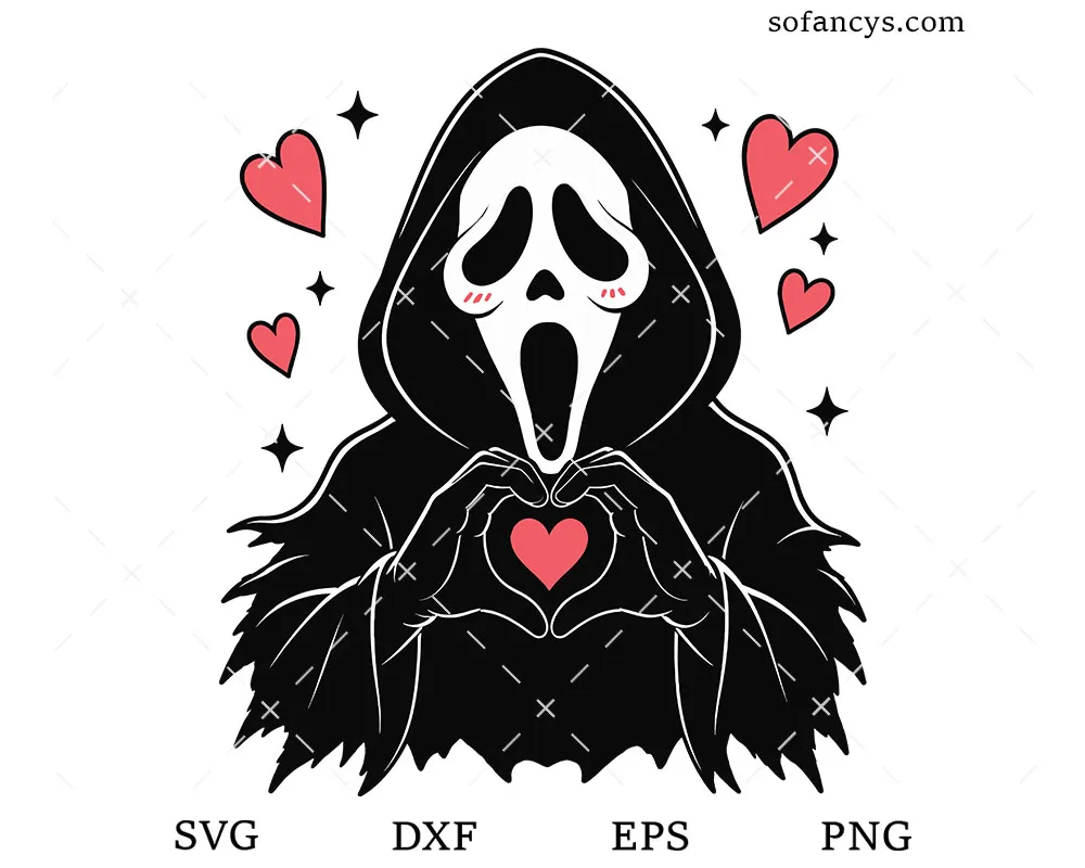 Ghostface Valentine SVG