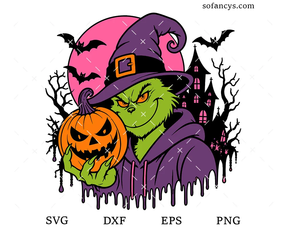 Grinch Holiday Monster SVG