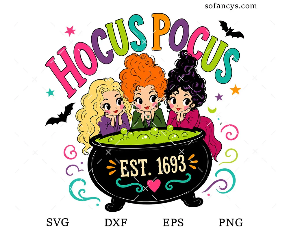 Hocus Pocus Witches SVG