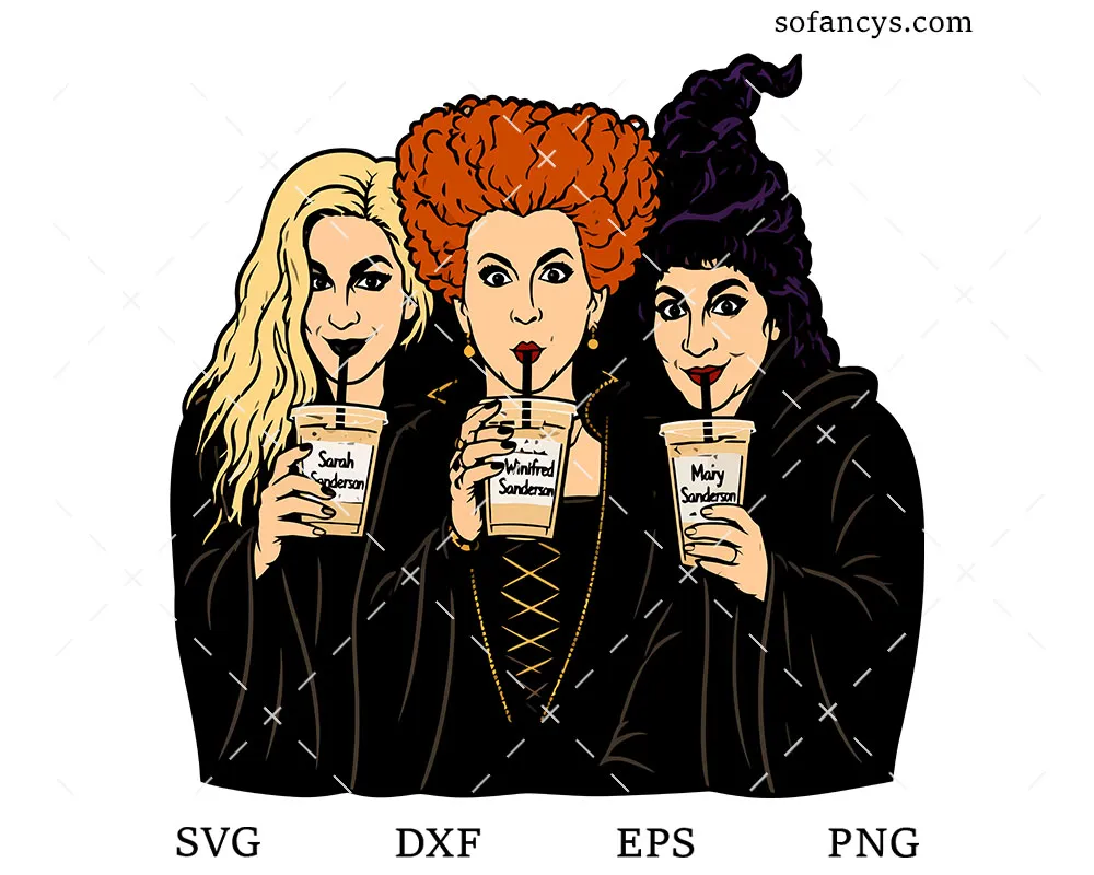 Sanderson Sisters Coffee SVG