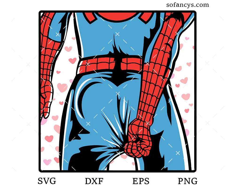 Spider Suit Grab SVG