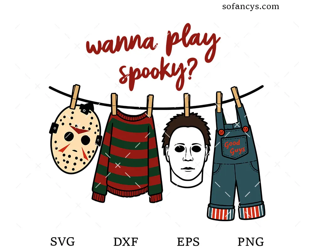 Wanna Play Spooky SVG