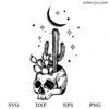Skull Cup Fucculent SVG