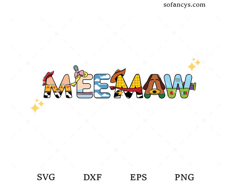 Meemaw SVG DXF EPS PNG Cut Files