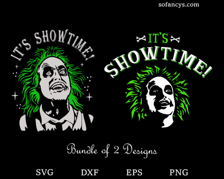 Its Showtime Beetlejuice SVG DXF EPS PNG Cut Files