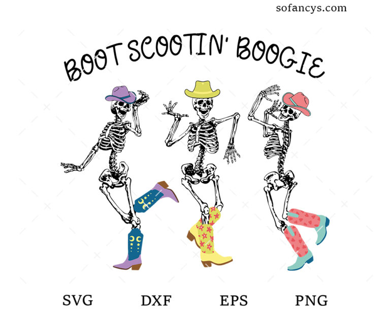 Boot Scootin Boogie SVG DXF EPS PNG Cut Files