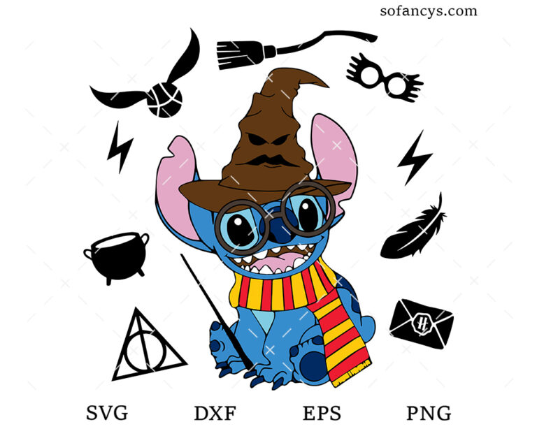Stitch Witch Harry Potter SVG DXF EPS PNG Cut Files