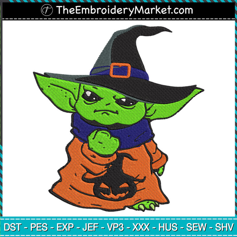 Baby Yoda Baby Boo I Am Love Me You Must Embroidery Designs File